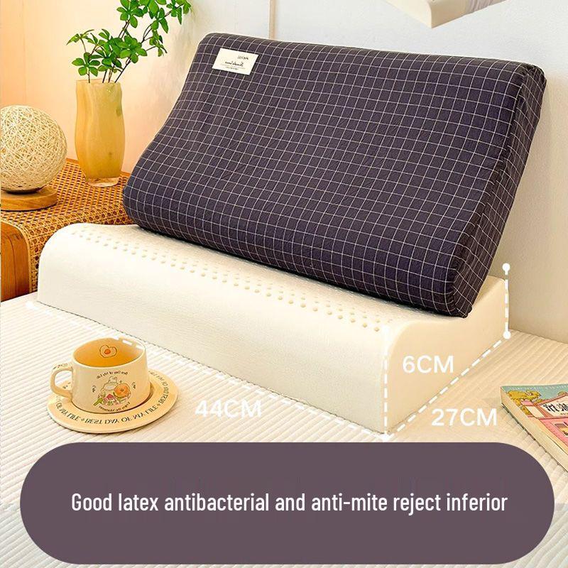 G5ZG5Z Latex Pillow: Removable, Washable Core for Kids & Babies; Neck Support for Cervical Vertebrae; Ideal for Primary School & Kindergarten.