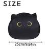 25Cm Cute Black Cat Plush Toys Soft Skin-Friendly Adorable Throw Pillows Fluffy Exquisite Household Ornaments Gifts For Friends