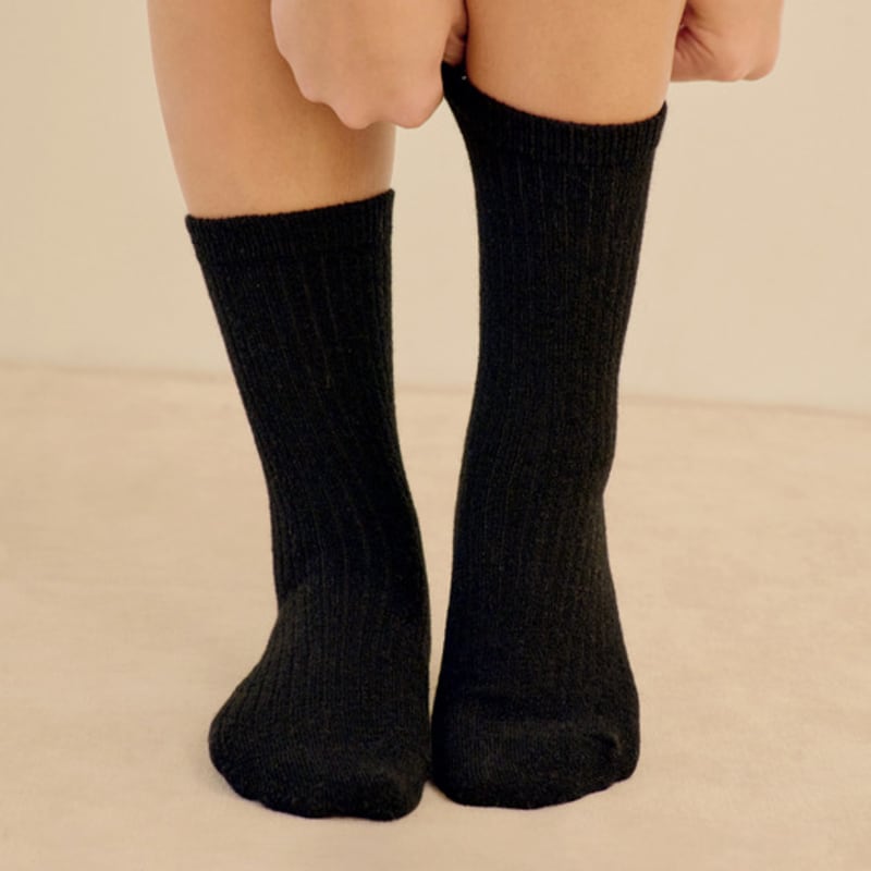 MARUN5 Generous Wool Knit Gore Socks