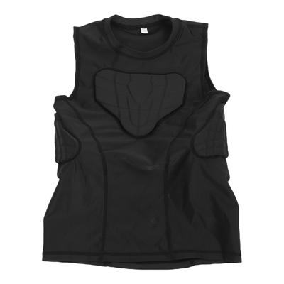 Youth Football Padded Vest Anti Collision Thickened Padded Kids Protective Shirt Chest Protector for Basketball Sports