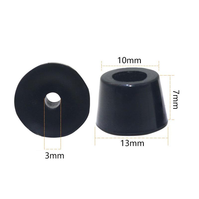 

10 шт. резиновых ножек, защитное покрытие для пола стола и стула, нескользящее покрытие для ножек мебели, амортизирующее коническое покрытие для шкафа, аксессуары