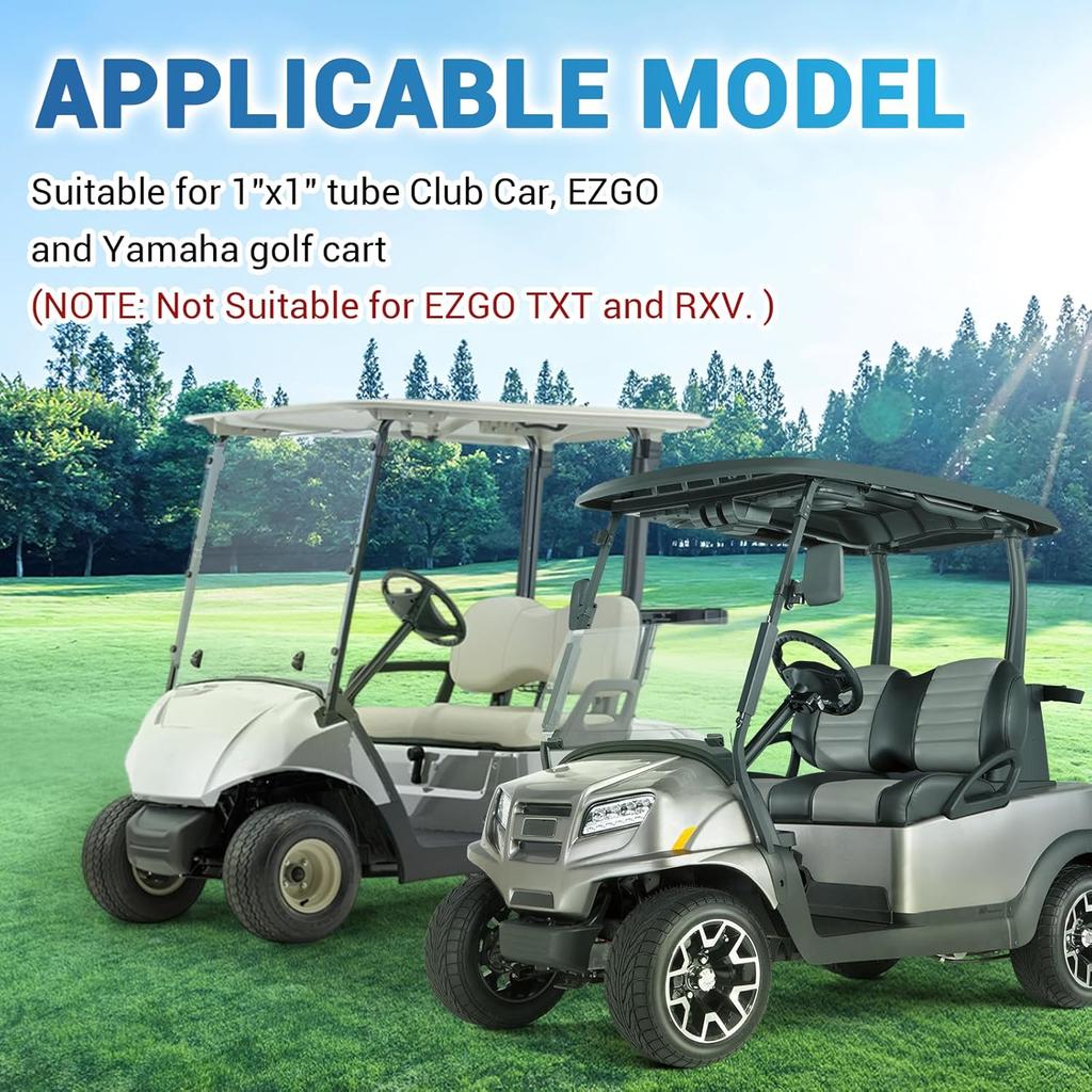 Golf Cart Windshield Retaining Clips, Upper Windshield Clips Suitable For Club Car, Yamaha, EZGO, Replace OEM#: 102005801, Set Of 2