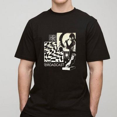 Broadcast Band Tshirt  One Sided Cotton Shirt Great Gift for Dad