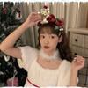 Bear Children Headwear Fluffy Plush Bow Hair Accessories Cute Christmas Headband  Christmas Gifts