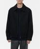 Musinsa Standard Wool Blend Minimal Blouson Jacket [Black]