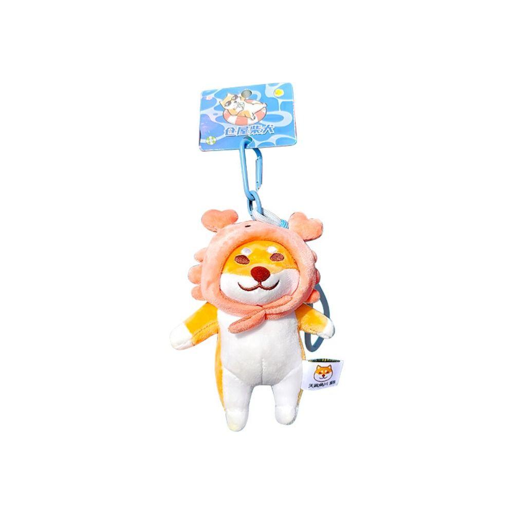 Soft Shiba Inu Dog Backpack Pendant PP Cotton Dressed Akita Dog Plush Doll Home Decor