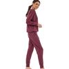 Cornette Women's Tracksuit Set Long Sleeve Modal Cotton Burgundy