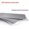 304 Stainless Steel Plate, Steel Sheet Unpolished Plate Sheet Thick 0.5mm 0.8mm 1.0mm 2.0mm 3.0mm, Support Size Customization