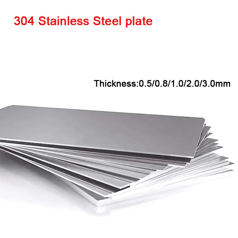 304 Stainless Steel Plate, Steel Sheet Unpolished Plate Sheet Thick 0.5mm 0.8mm 1.0mm 2.0mm 3.0mm, Support Size Customization