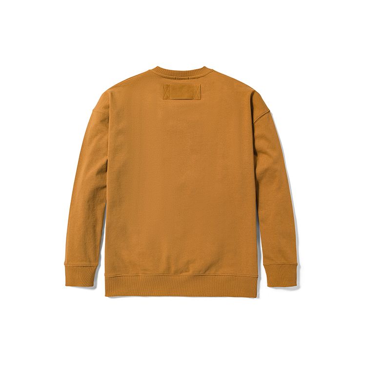 Timberland New Year Edition Pattern Patchwork Loose Fit Crew Neck Long Sleeve Sweatshirt Unisex Sweatshirt Wheat A6B5C-P47