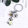 Lover Gift Maltese Animal Bell Enamel Husky Pet Keychain Dog Keychain Dog Pendant Pet Keyring
