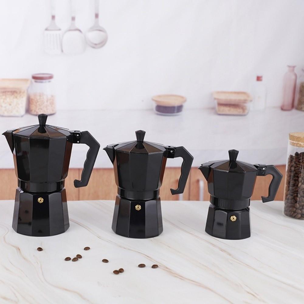Aluminum Espresso Kettle with Handle Cafe Brewing Tools Percolator Coffee Maker Moka Pot Home