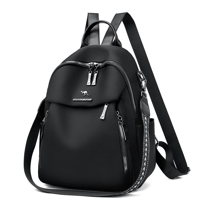 

Водонепроницаемый рюкзак Оксфорд большой вместимости студенческий школьный рюкзак женский рюкзак чёрный