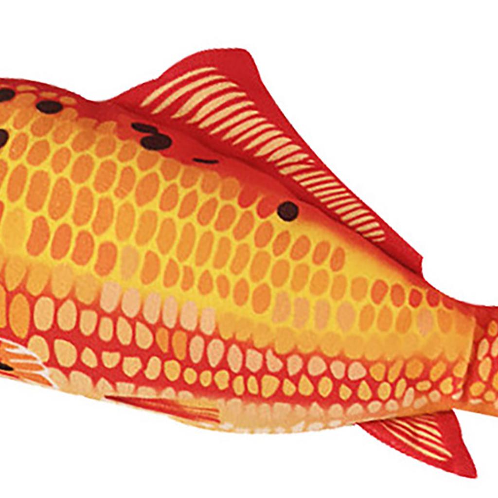 Elektrisches Fisch Katzenspielzeug Plüsch Beweglich Wedelnd Springend Automatische Simulation Fisch Wiederaufladbares Haustierspielzeug