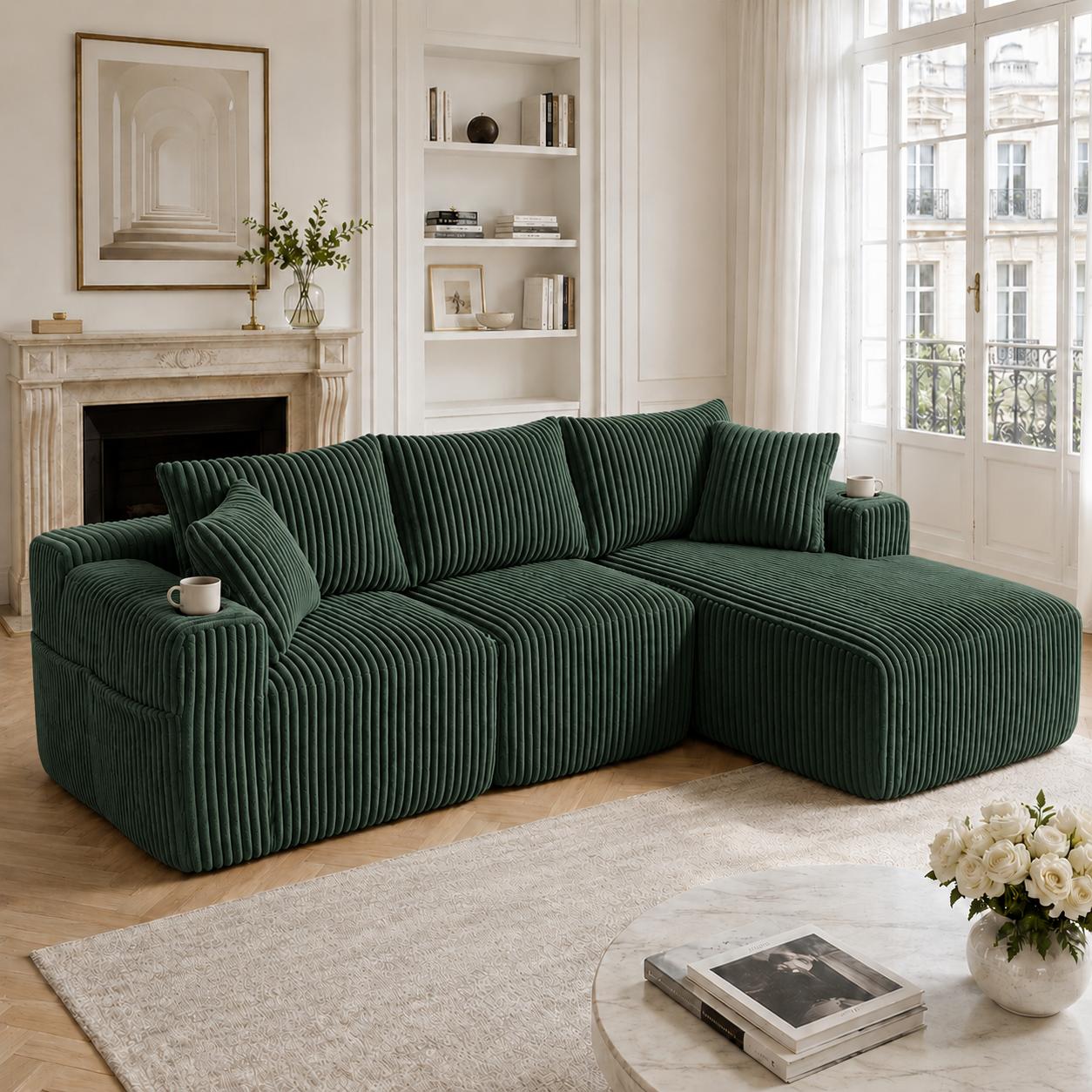 Modular Sofa Set with Chaise Longue