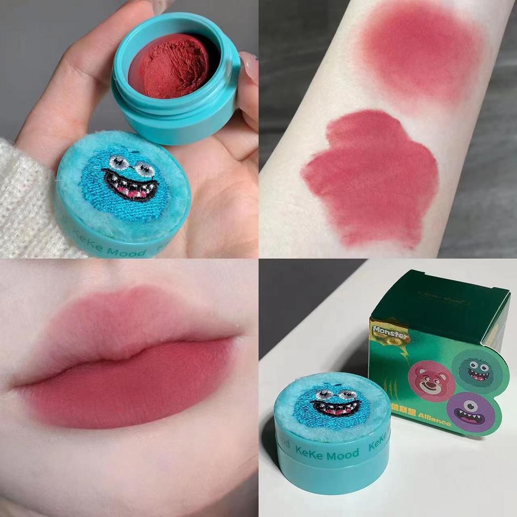 Kekemood Fluffy Monster Lip & Cheek Matte Velvet Dual-Use Lipstick