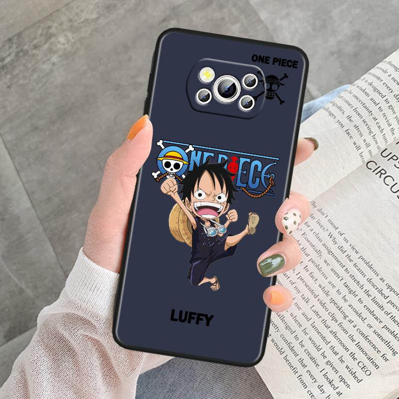 

Цельный Luffys для POCO C55 C50 C40 C3 F5 F4 F3 M6 M5 M4 M3 X5 X4 X3 GT Pro, черный силиконовый чехол для телефона Poco X5 5G