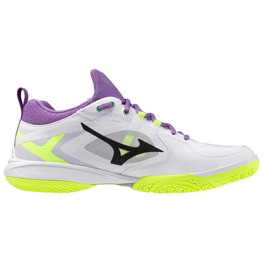 Mizuno Wave Claw Neo 3 Wide White Neo Lime Lavender Unisex Sneakers 71GA247312
