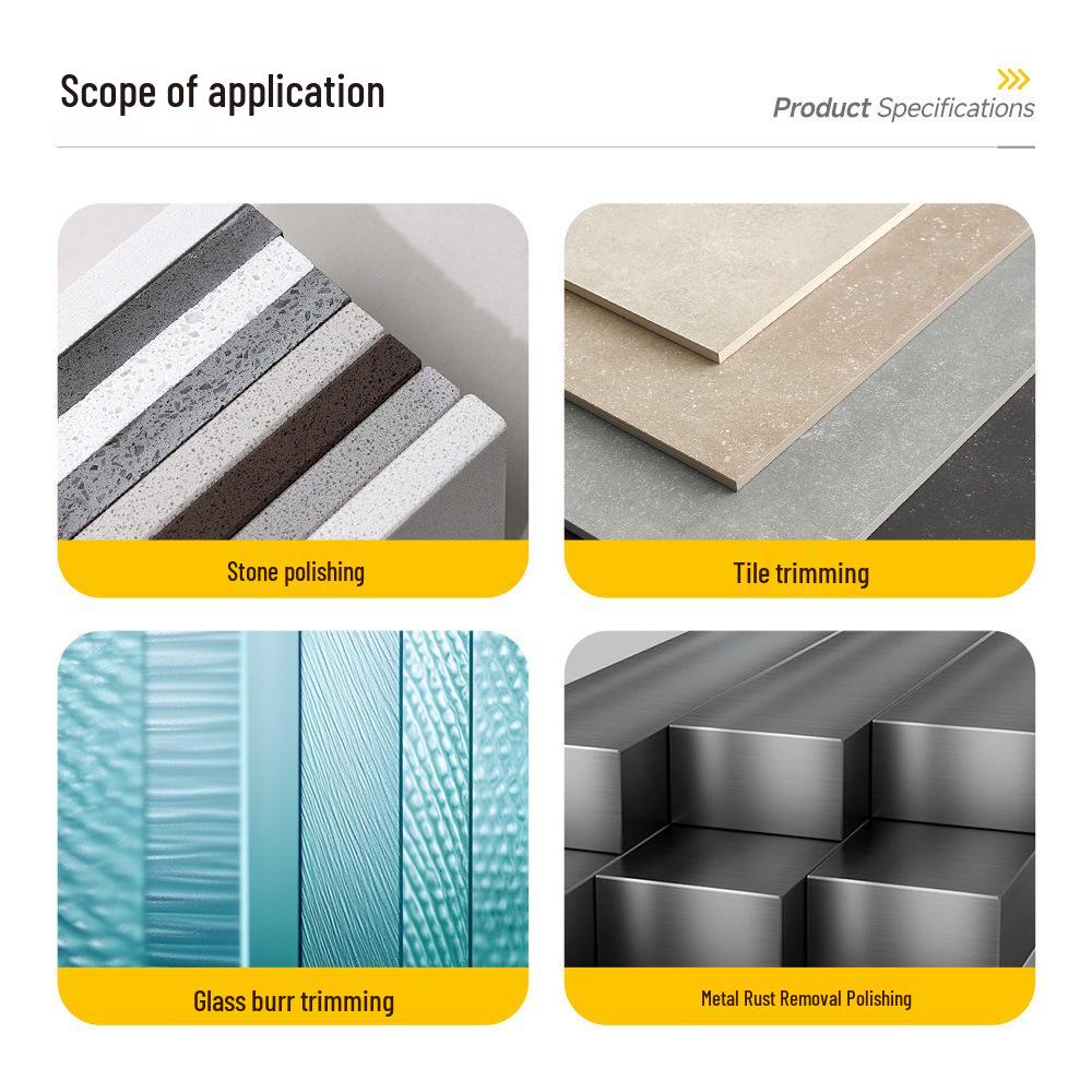 Diamond Hand Pad for Edge Grinding and Polishing Sintered Stone, Marble, Granite Tiles