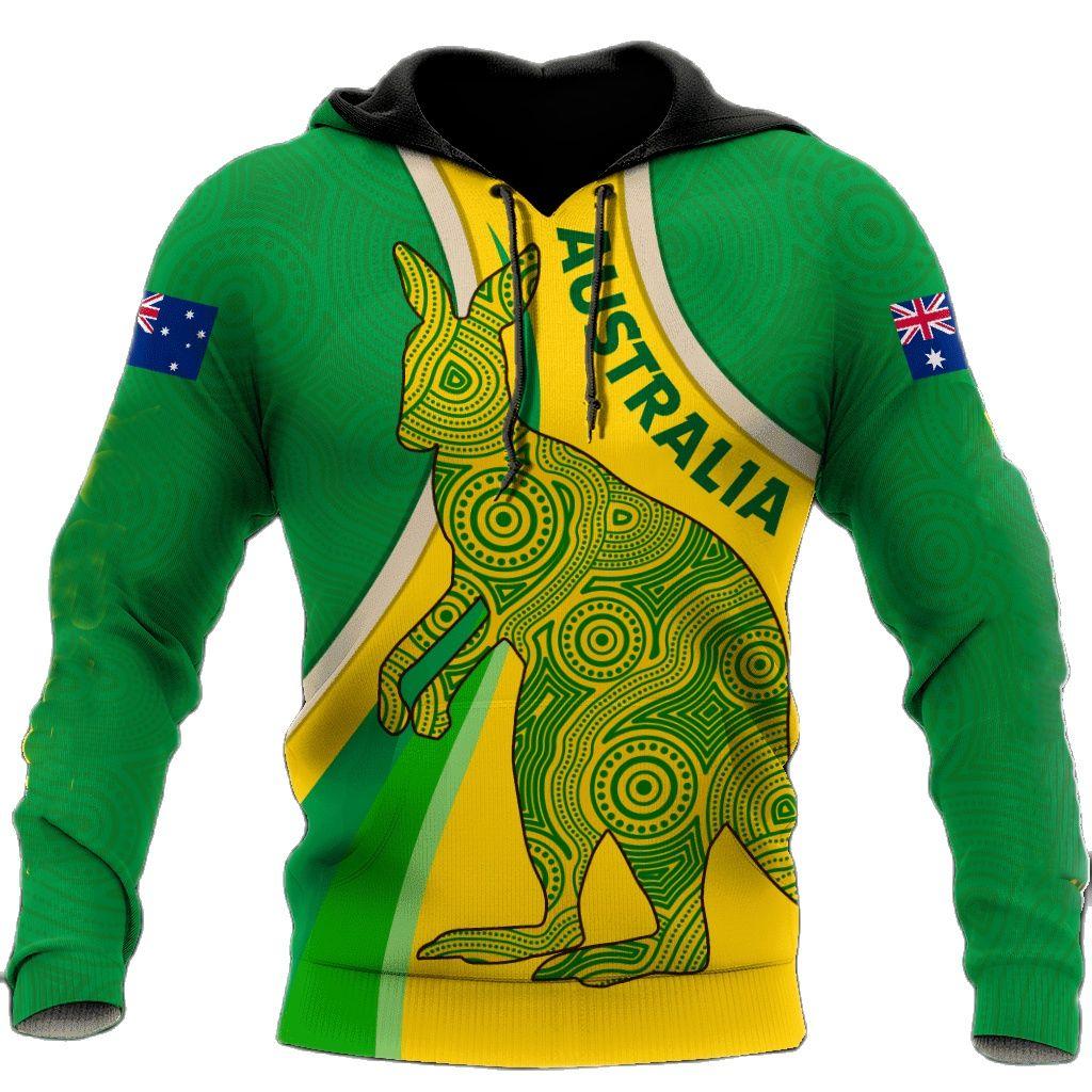 

Autumn 3D Australia Flag Printed Hoodies Fashionable Casual Sports Long Sleeved Men s Hooded Sweatshirts 6XL