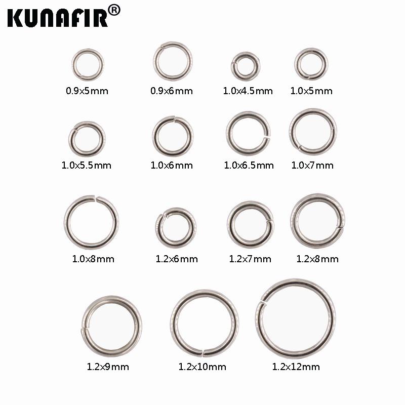 0.9mm-1.2mm Steel wire stainless steel jump rings 200pcs -1000pcs DIY accessories necklace chains parts 200pcs