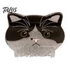 Cartoon Hair Clip Claw for Women, Anti-Slip Tooth with Strong Grip, 3D Cat Shape Red Fruit Design Back Head Claw, Pearlescent Glitter Lightweight