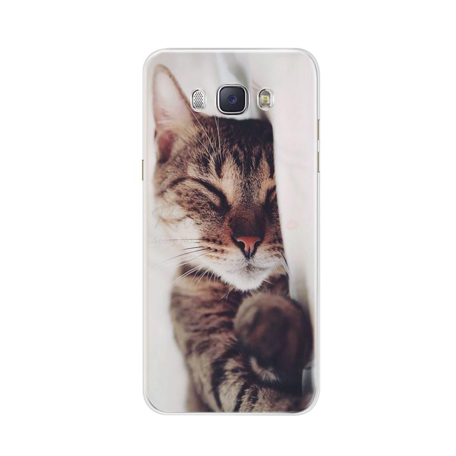 For Coque Samsung Galaxy J5 2016 Case Phone Back Cover Flower Silicone Case for Samsung J5 2016 J510 J510F Protector Cover Cases