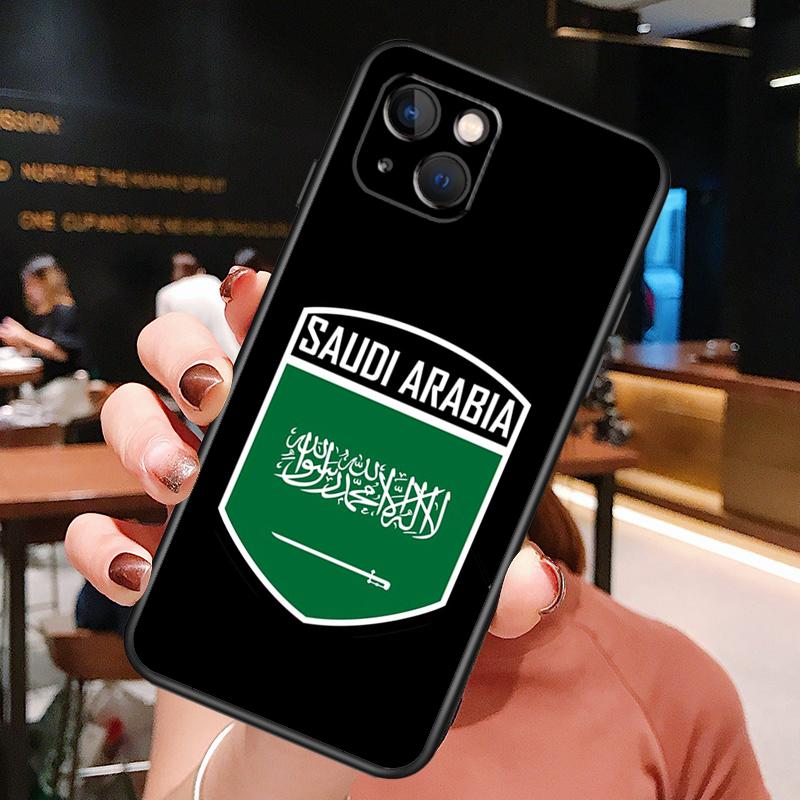 Saudi Arabia Flag Phone Case For iPhone 16 Pro Max 15 14 13 12 11 Pro Max Plus 12 13 Mini XR 16e Funda Cover