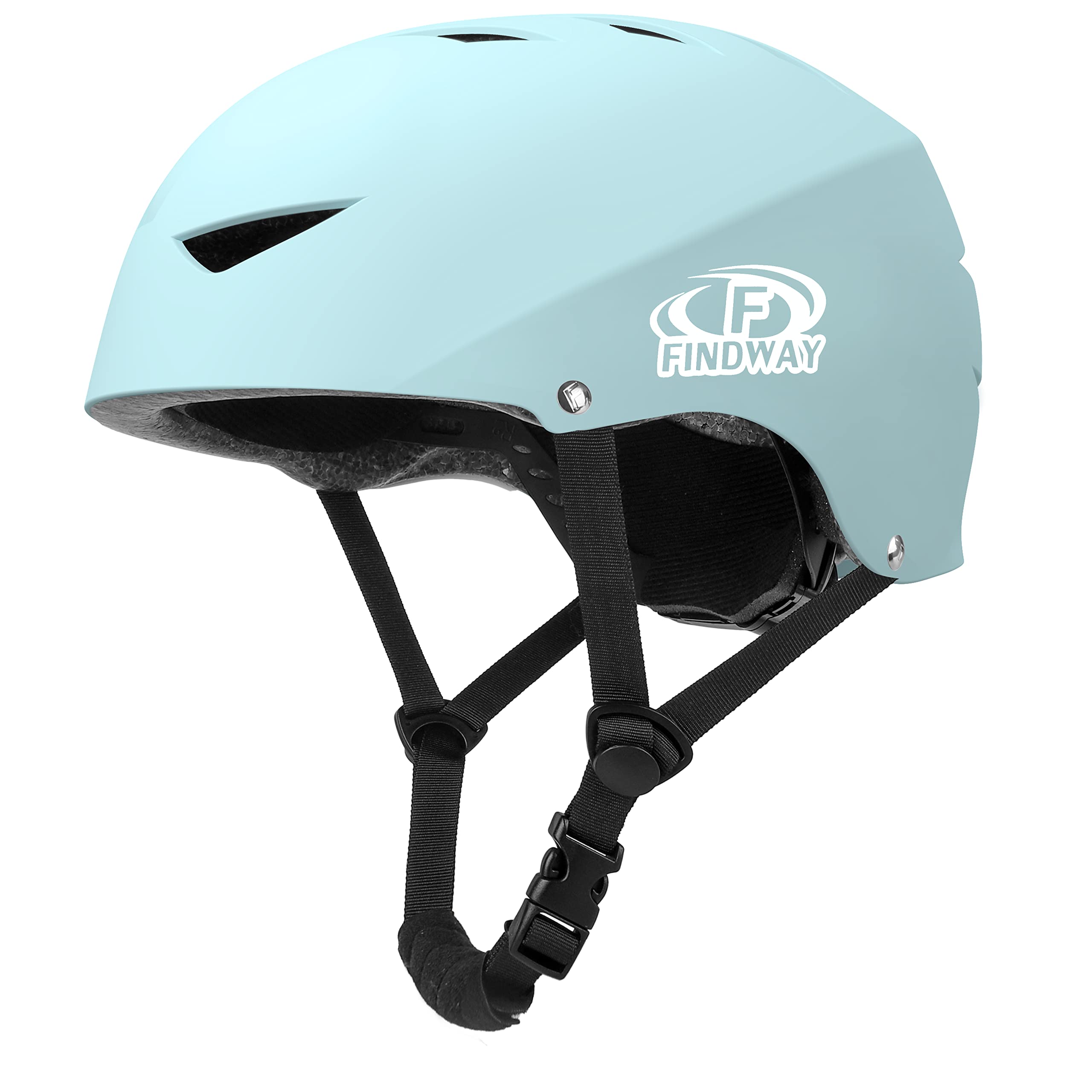 

Findway Bicycle Helmet for Helmet for Elementary School Junior High School High School Bike CE 3D 2 Sets of Shock Absorbing Impact Head Adjustable in