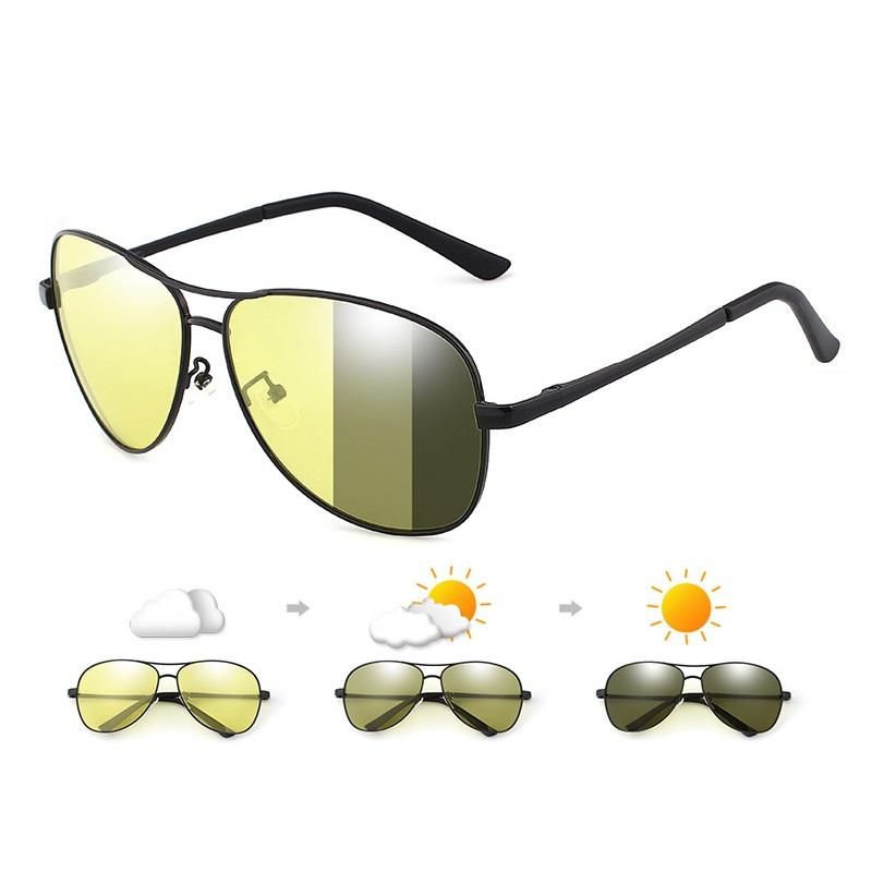 Occhiali Da Sole Fotocromatici Polarizzati Bianco/nero – UV400, Ultraleggeri, Per Ciclismo E Sport Outdoor