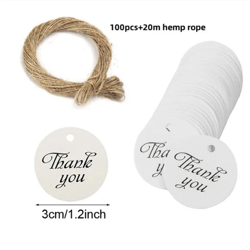 100pcs+20m hemp rope. Thank you for celebrating with us. Handmade tags, gift decorations, blank price tags