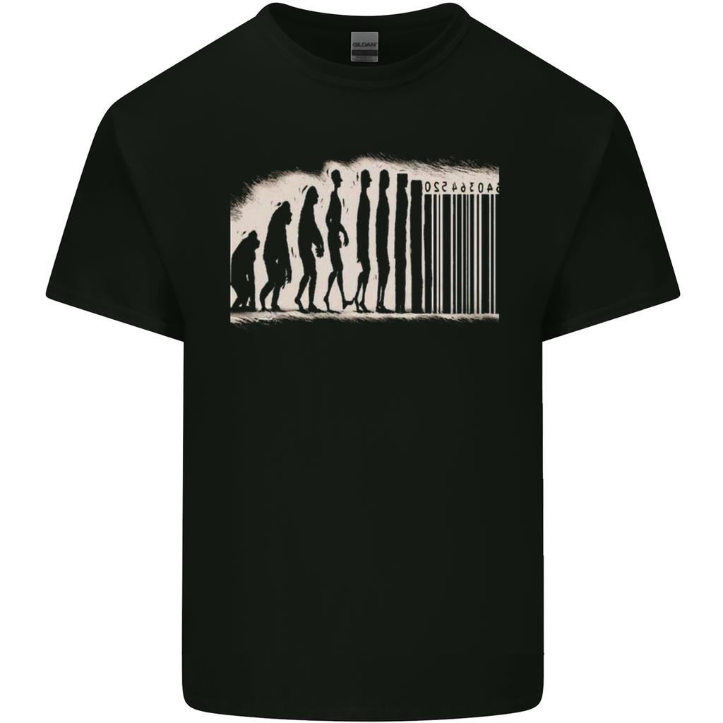 Barcode Evolution AntiCapitalist Anarchy Unisexs Light Cotton TShirt