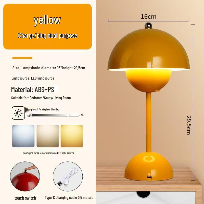 High-End LED Flower Bud Table Lamp for Bedroom & Living Room - Ideal for Wedding Gifts & Ambiance