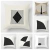 Housse De Coussin Style Géométrique Abstrait, Taie D'oreiller Décorative Moderne Pour Canapé-lit