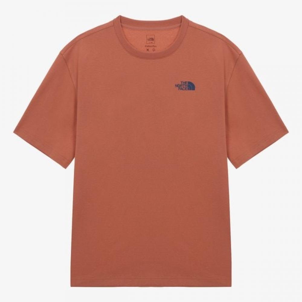 The NorTh Face Men S Day Camper ShorT Sleeve T Dark Orange nT7uS23d
