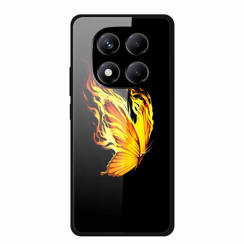 Luxury Case For Redmi Note 14 Pro 4G Tempered Glass Cover For Xiaomi Redmi Note14 Pro 4G Phone Cases Fashion Protective fundas