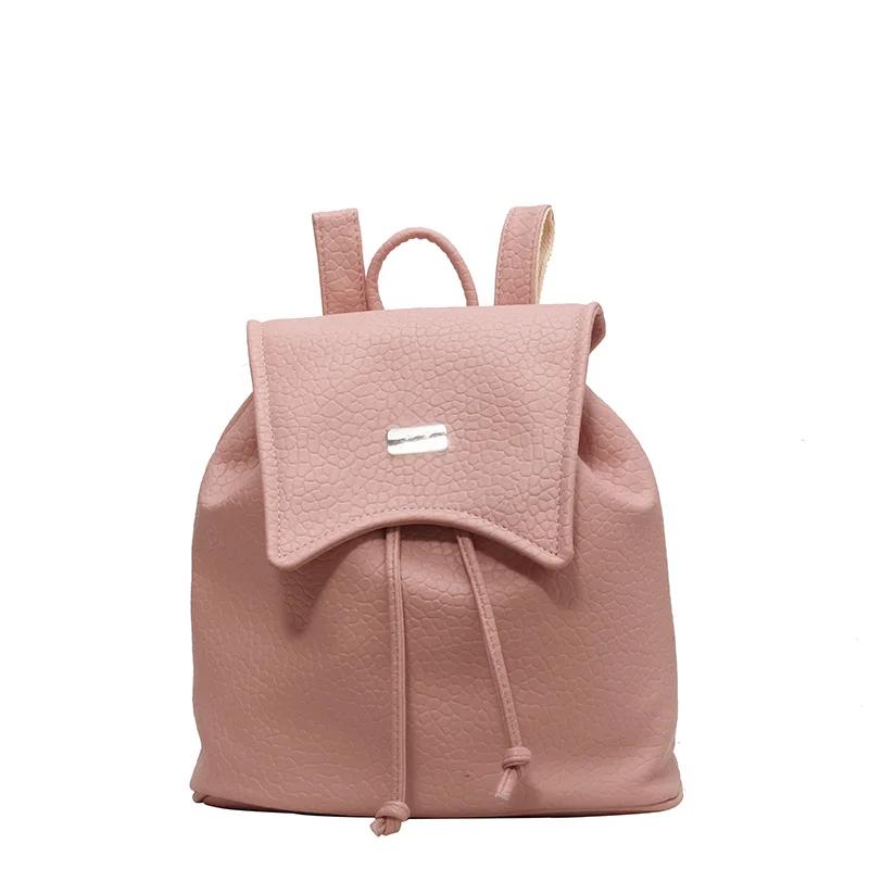 Soft PU back pocket women's backpacks inner compartment fashionable backpack
