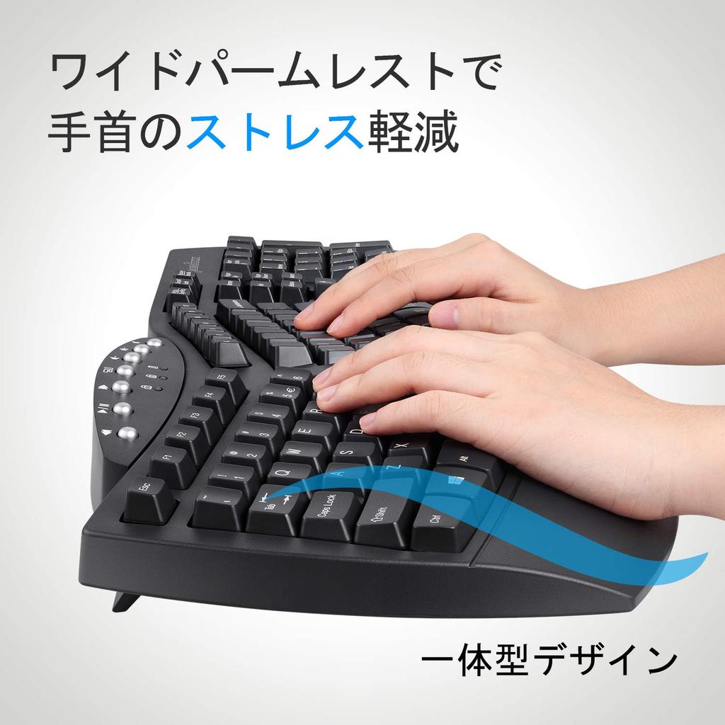 Klawiatura Perixx Ergonomiczna Bezprzewodowa Ergonomiczna Bezprzewodowa Pełnowymiarowa Zgodna z Windows Gwarantowany Układ Angielski PERIBOARD-612BUS Bluetooth/2.4GHz