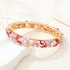 Vintage Hollow Out Flower Bracelet Traditional Women's Wrist Jewelry Filigree Enamel Bangle  Party