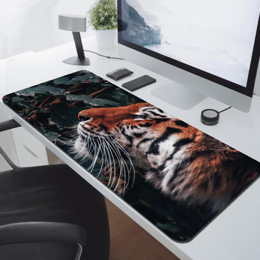 Tiger Mousepad Nonslip HD Print Large Size xmm Desk Mat Keyboard Pad Rubber Carpet Computer Rug Gamer Mousepads For PC