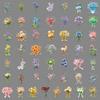 50pcs Waterproof Transparent Decorative Stickers for Bouquets, Storage Boxes, Phone Cases, and Water Cups