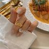 Korean Style Love Letter Open Index Finger Ring: Women's Light Luxury, Stackable, Versatile Fashion Accessory