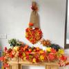 Artificial Thanksgiving Gnome Wreath Long Hat Halloween Door Hanging Decoration  Wall