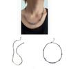 Titanium Steel Pearl Bead Chain Necklace For Men Women Hiphop Street Style Fashion Accessory