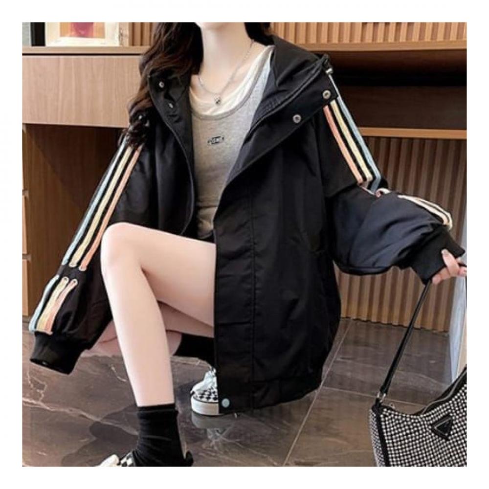 Navava Nc100 Casual Pastel Line Long Sleeve Hoodie Jacket