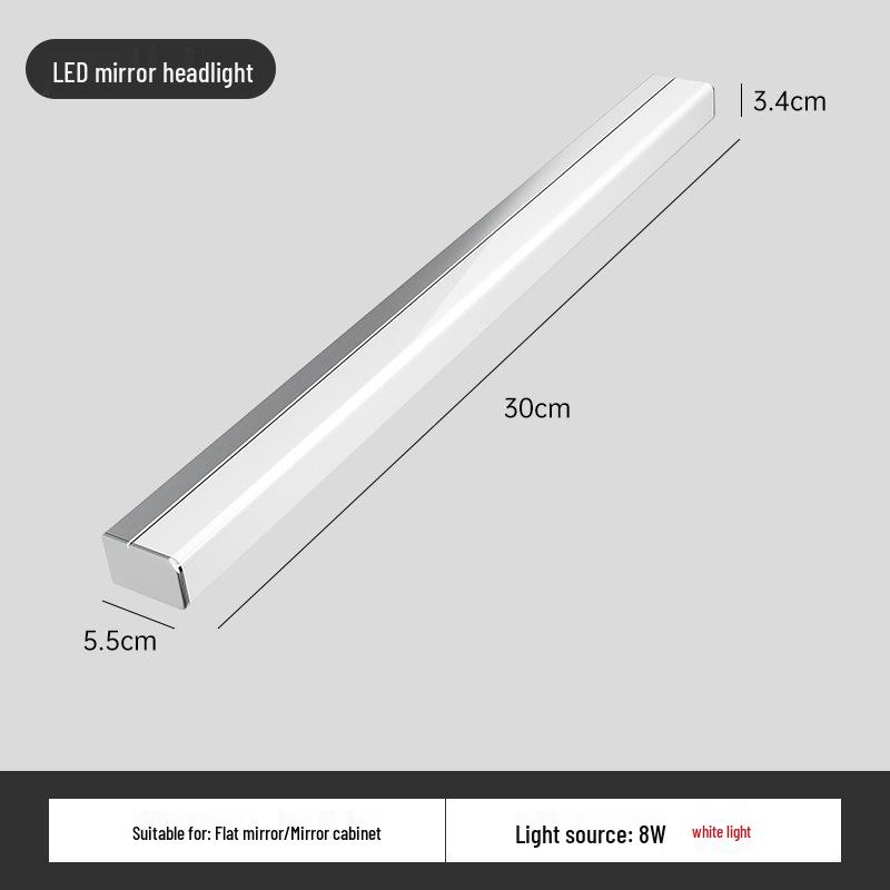 Bathroom LED Sensor Vanity Mirror Cabinet with Fog-Proof, Waterproof, and No-Punch Installation