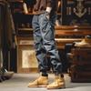 Amerikanischer Stil Cargohosen Herren Frühling und Herbst Locker Bündchen Herren Vielseitig Cropped Lässige Hosen