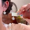 New simple flower stud earrings, women's niche design, high-end earrings, fashionable commuter earrings