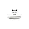 Gold-Rimmed Rectangular Ceramic Dessert and Sushi Plate