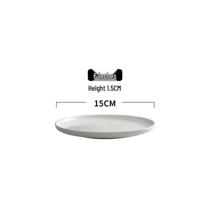Gold-Rimmed Rectangular Ceramic Dessert and Sushi Plate
